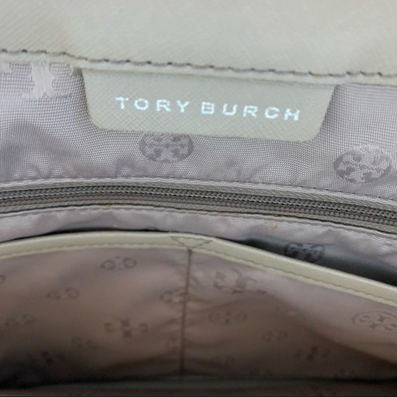 Tory Burch York Buckle Tote Grey Heron - Picture 3 of 5